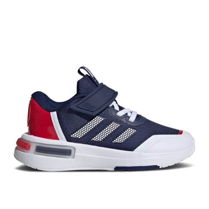 アディダス Adidas 【 Marvel X Racer Tr21 El J 'Captain America' Youth Dark Blue/Cloud White/Silver Metallic 】 ジュニア キッズ 青色 ブルー 白色 ホワイト Silver 銀色・シルバー