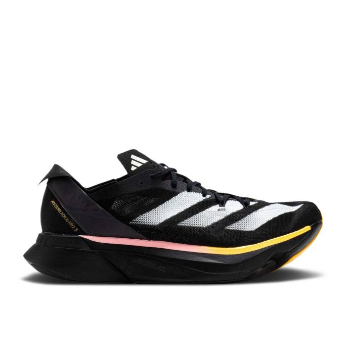 アディダス Adidas 【 Wmns Adizero Adios Pro 3 \u00272024 Athlete Pack\u0027 Women Core Black/Zero Metallic/Spark 】 アディゼロ アディオス 労働者階級 レディース 中核グループ 黒いこと 黒いこと 皆無