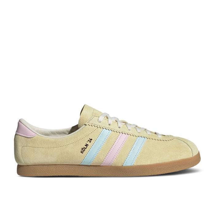 アディダス Adidas 【 Koln 24 \u0027Almost Yellow Blue Pink\u0027 Men Almost Yellow/Almost Blue/Clear Pink 】 yellow 黄味がかった・黄色 青味 青み メンズ yellow 黄味がかった・黄色 青味 青み pink サクラ色