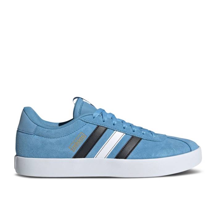 アディダス Adidas 【 Vl Court 3.0 \u0027Light Blue\u0027 Men Light Blue/Cloud White/Core Black 】 厚地の外套 メンズ 青み 青色 白いこと 白いこと 中核グループ 黒いこと 黒いこと