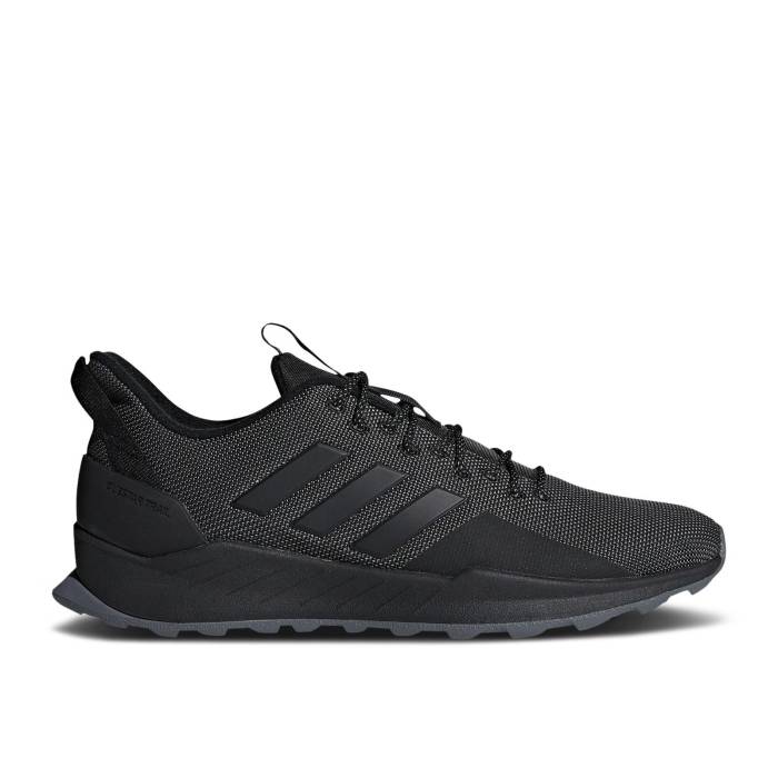 アディダス Adidas 【 Questar Trail \u0027Black Grey\u0027 Men Core Black/Core Black/Grey Five 】 メンズ 中核グループ 黒いこと 黒いこと 薄墨色 薄墨色 スニーカー-メンズ靴-靴