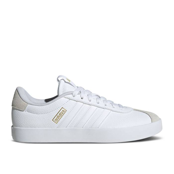 アディダス Adidas 【 Wmns Vl Court 3.0 \u0027White Grey\u0027 Women Cloud White/Cloud White/Grey One 】 厚地の外套 レディース 白いこと 白いこと 薄墨色 薄墨色