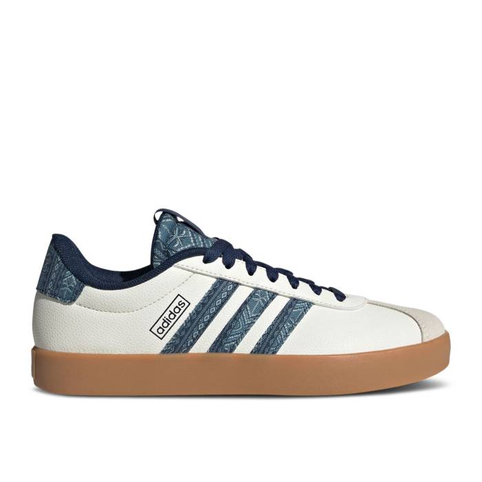 アディダス Adidas 【 Farm Rio X Wmns Vl Court 3.0 \u0027White Night Indigo Gum\u0027 Women Off White/Night Indigo/Gum 】 リオ 厚地の外套 ナイト爵 藍色・インディゴ レディース 白いこと 白いこと ナイト爵 藍色・インディゴ