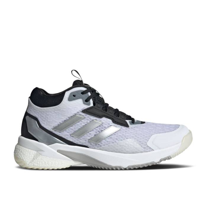 アディダス Adidas 【 Wmns Crazyflight 5 Mid Indoor 'White Silver Metallic Black' Women Cloud White/Silver Metallic/Core Black 】 ミッド Silver 銀色・シルバー レディース 白色 ホワイト Silver 銀色・シルバー コア 黒色