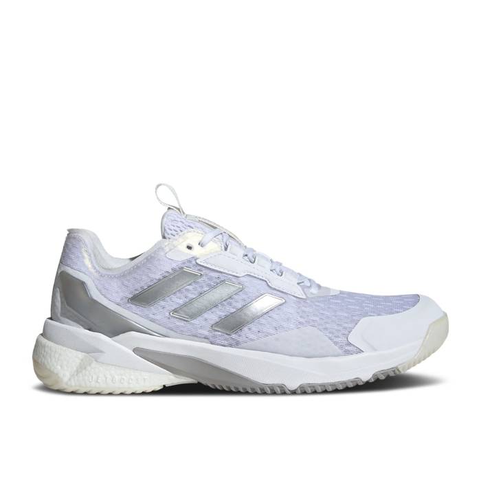 アディダス Adidas 【 Wmns Crazyflight 5 Indoor \u0027White Silver Metallic\u0027 Women Cloud White/Silver Metallic/Dash Grey 】 Silver しろがね色・しろがね色 レディース 白いこと 白いこと Silver しろがね色・しろがね色 薄墨色 薄墨色