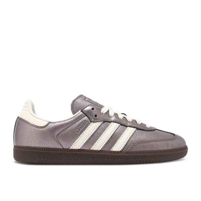 アディダス Adidas 【 Wmns Samba Og Metallic Purple Gum Women Supplier Color/Off White/Gum 5 】 サンバ Purple 紫・パープル レディース 白色 ホワイト