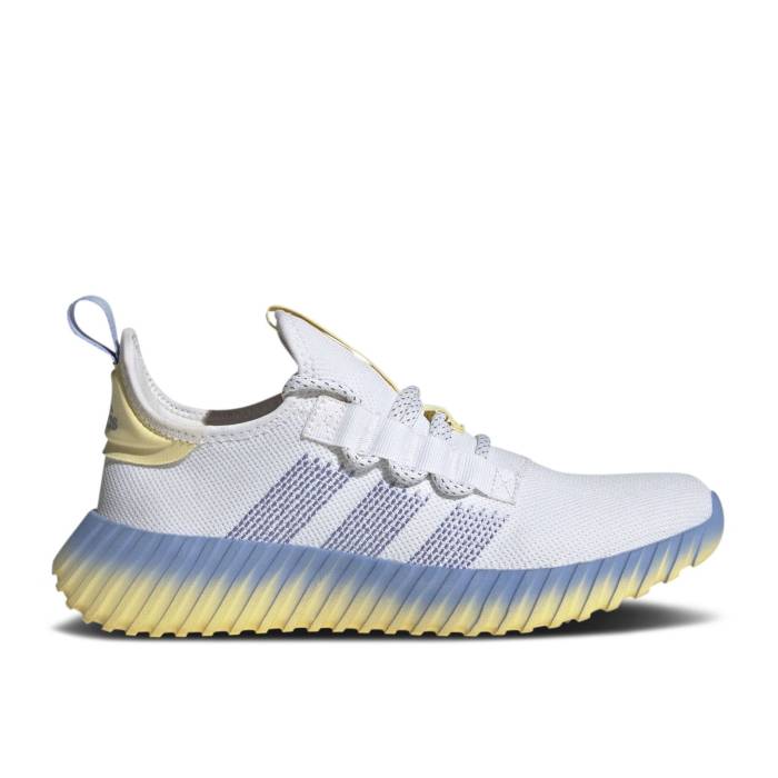 アディダス Adidas 【 Wmns Kaptir Flow \u0027White Blue Spark Yellow\u0027 Women Cloud White/Blue Spark/Almost Yellow 】 流れ受け答え 青味 青み レディース 白いこと 白いこと 青味 青み yellow 黄味がかった・黄色
