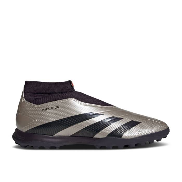 アディダス Adidas 【 Predator 24 League Laceless Tf 'Vivid Horizon Pack' Men Platinum Metallic/Aurora Black/Turbo 】 プレデター メンズ Platinum プラチナム 黒色 ブラック ターボ｜スニケス
