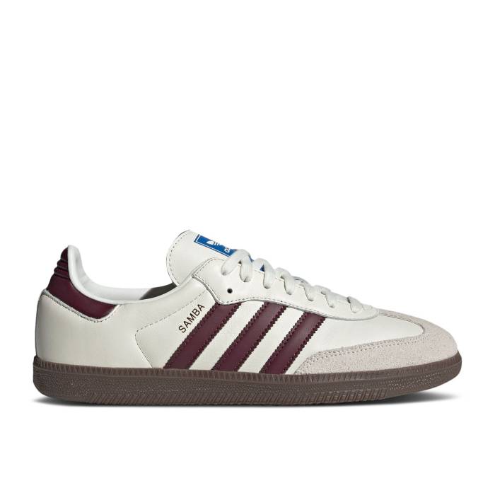 アディダス Adidas 【 Samba Og 'Off White Maroon' Emmi Exclusive Men Off-White/Maroon/Gum 】 サンバ 白色 ホワイト メンズ オフホワイト マルーン