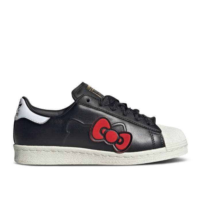 アディダス Adidas 【 Hello Kitty X Wmns Superstar '50Th Anniversary' Women Core Black/Cloud White/Red 】 Superstar スーパースター レディース コア 黒色 ブラック 白色 ホワイト Red 赤・レッド