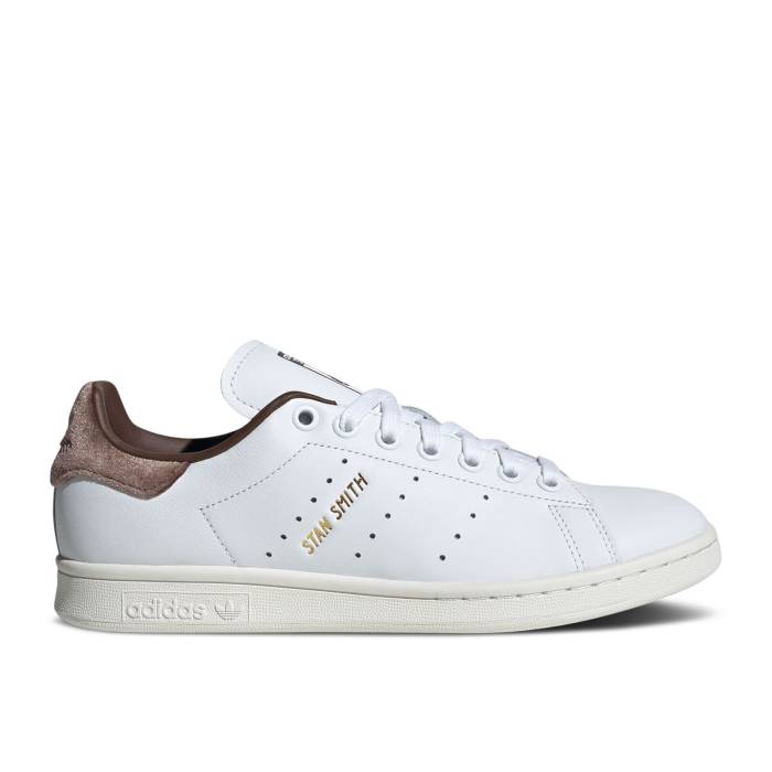 アディダス Adidas 【 Wmns Stan Smith \u0027White Velvet Brown\u0027 Women Cloud White/Gold Metallic/Brown 】 レディース 白いこと 白いこと ゴールド 赤銅色 赤銅色