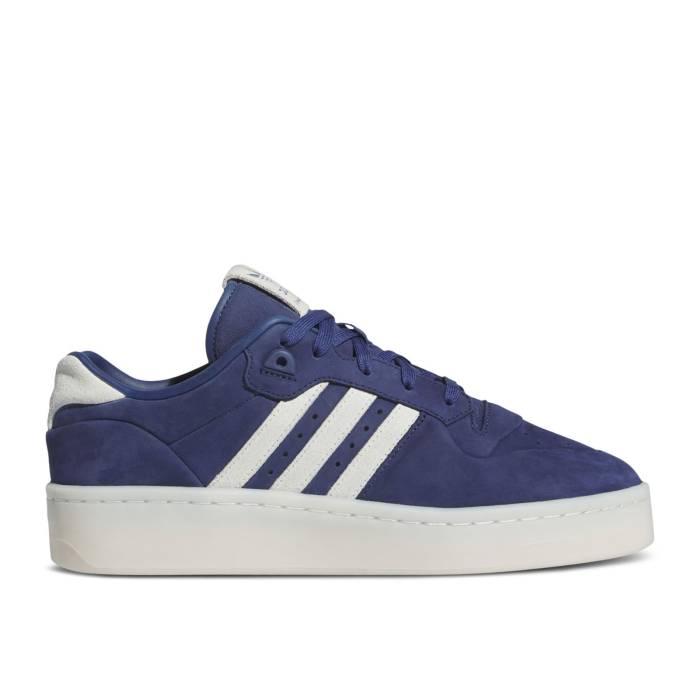アディダス Adidas 【 Rivalry Lux Low \u0027Dark Blue Ivory\u0027 Men Dark Blue/Ivory/Ivory 】 青碧 青色 メンズ 青碧 青色 象牙色 メンズ靴-靴