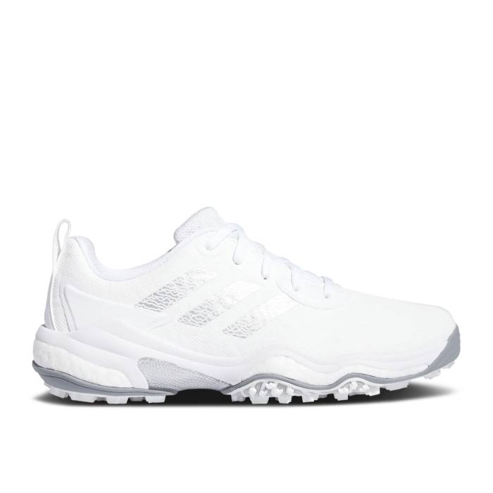 アディダス Adidas 【 Codechaos 25 Spikeless Golf \u0027White Silver Metallic\u0027 Men Cloud White/Silver Metallic/Grey Two 】 golf ゴルフ Silver しろがね色・しろがね色 メンズ 白いこと 白いこと Silver しろがね色・しろがね色 薄墨色 薄墨色 スニーカー-メンズ靴