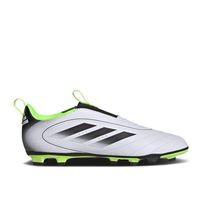 アディダス Adidas 【 Goletto 9 Laceless Fg Mg K \u0027White Black Lucid Lemon\u0027 Youth Cloud White/Core Black/Lucid Lemon 】 黒いこと 黒いこと 御坊っちゃん キッズ 白いこと 白いこと 中核グループ 黒いこと 黒いこと キッズ・ベビー・マタニティ-スニーカー-キッズファッション