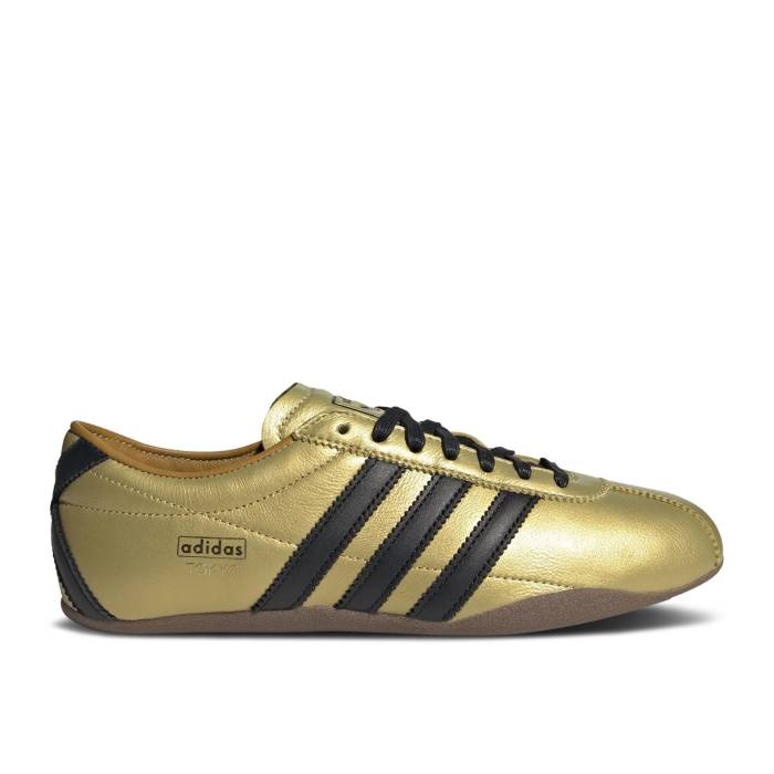 アディダス Adidas 【 Wmns Tokyo \u0027Gold Metallic Black\u0027 Women Gold Metallic/Core Black/Preloved Bronze 】 レディース ゴールド 中核グループ 黒いこと 黒いこと 銅・ブロンズ