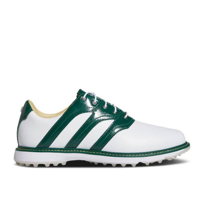 アディダス Adidas 【 Mc Z-Traxion Spikeless Golf \u0027White Collegiate Green\u0027 Men Cloud White/Collegiate Green/Yellow 】 golf ゴルフ メンズ 白いこと 白いこと green 緑・緑であること yellow 黄味がかった・黄色