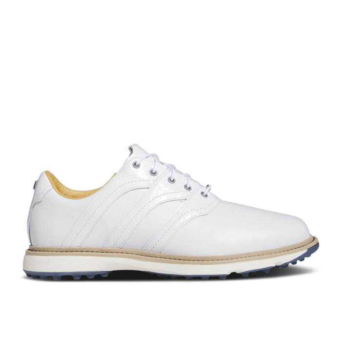 アディダス Adidas 【 Mc Z-Traxion Spikeless Golf \u0027White Preloved Ink\u0027 Men Cloud White/Cloud White/Preloved Ink 】 golf ゴルフ メンズ 白いこと 白いこと