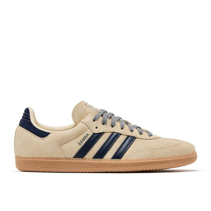 アディダス Adidas 【 Samba Og \u0027Warm Vanilla Night Indigo\u0027 Men Night Indigo/Bold Gold/Warm Vanilla 】 サンバ ナイト爵 メンズ ナイト爵 藍色・インディゴ ゴールド ウォーム