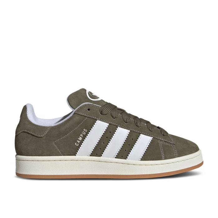 アディダス Adidas 【 Campus 00S 'Olive Strata Gum' Men Olive Strata/Cloud White/Off White 】 キャンパス メンズ olive オリーブ 白色 ホワイト|スニケス
