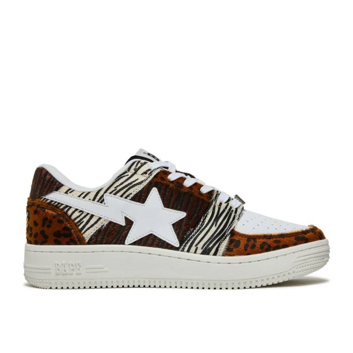 ベイプ Bape 【 Sta Low M2 \u0027Animal Mix\u0027 Men White/Animal 】 メンズ 白いこと 白いこと
