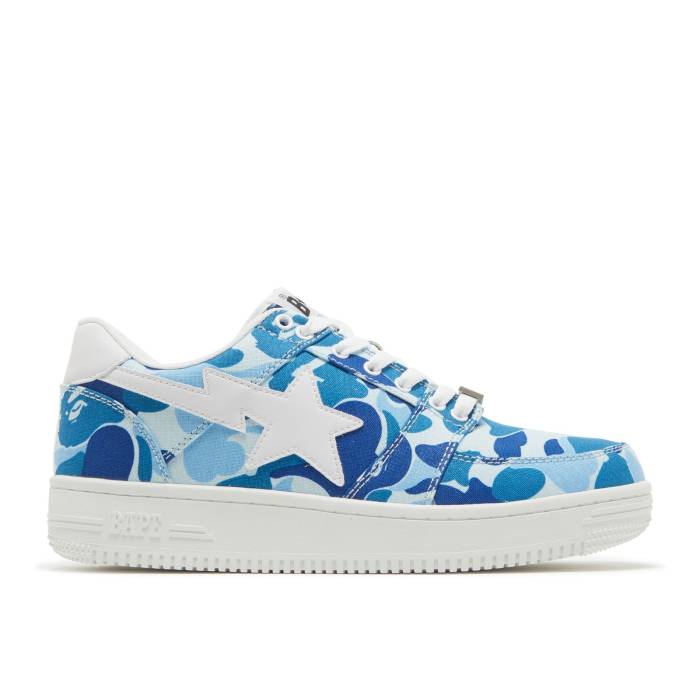 ベイプ Bape 【 Sta Low \u0027Abc Camo - Blue\u0027 Men Blue/Abc Camo 】 間鴨柄 メンズ 青味 青み 間鴨柄