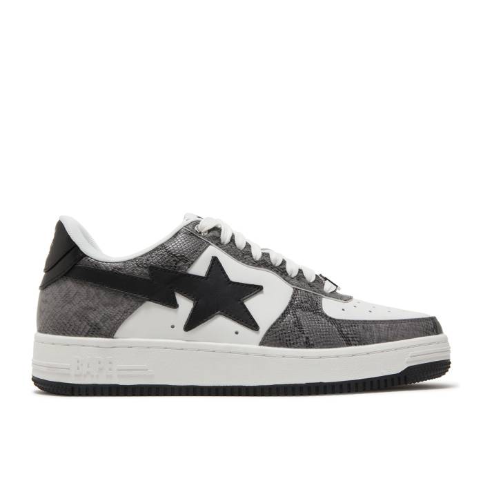 ベイプ Bape 【 Sta Black Snakeskin Men Black 】 メンズ 黒色 ブラック