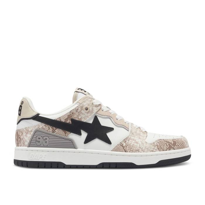 ベイプ Bape 【 Wmns Sk8 Sta #1 'Beige Snakeskin' Women Beige 】 レディース ベージュ｜スニケス