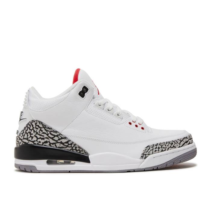 ナイキ エアジョーダン Air Jordan 【 Jordan 3 Retro '88' 2013 Men White/Fire Red-Cement Grey-Black 】 レトロ メンズ 白色 ホワイト ファイア|スニケス