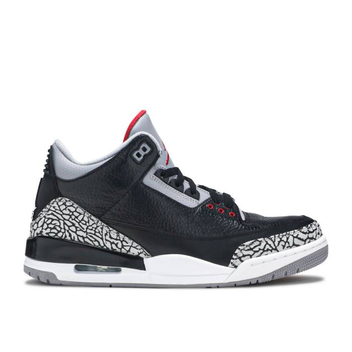 ナイキ エアジョーダン Air Jordan 【 Jordan 3 Retro \u0027Cement\u0027 2011 Men Black/Varsity Red/Cement Grey 】 レトロ メンズ 黒いこと 黒いこと Red 赤・赤いこと 薄墨色・シメント 薄墨色 薄墨色