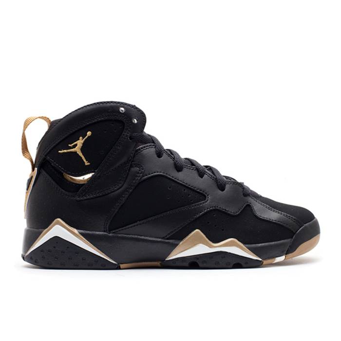 ナイキ エアジョーダン Air Jordan 【 Jordan 7 Retro Gs 'Golden Momemts' Youth Black/Metallic Gold-Sail 】 レトロ ジュニア キッズ 黒色 ブラック|スニケス