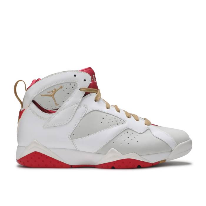 ナイキ エアジョーダン Air Jordan 【 Jordan 7 Retro \u0027Year Of The Rabbit\u0027 Men Light Silver/Metallic Gold/True Red/White 】 レトロ メンズ Silver しろがね色・しろがね色 ゴールド Red 赤・赤いこと 白いこと 白いこと メンズ靴-靴