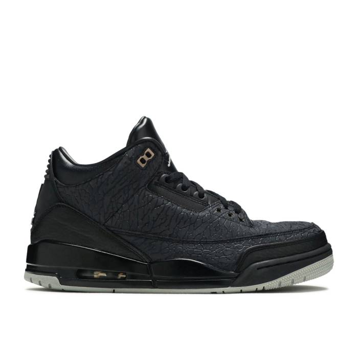ナイキ エアジョーダン Air Jordan 【 Jordan 3 Retro \u0027Black Flip\u0027 Men Black/Metallic Silver 】 レトロ メンズ 黒いこと 黒いこと Silver しろがね色・しろがね色