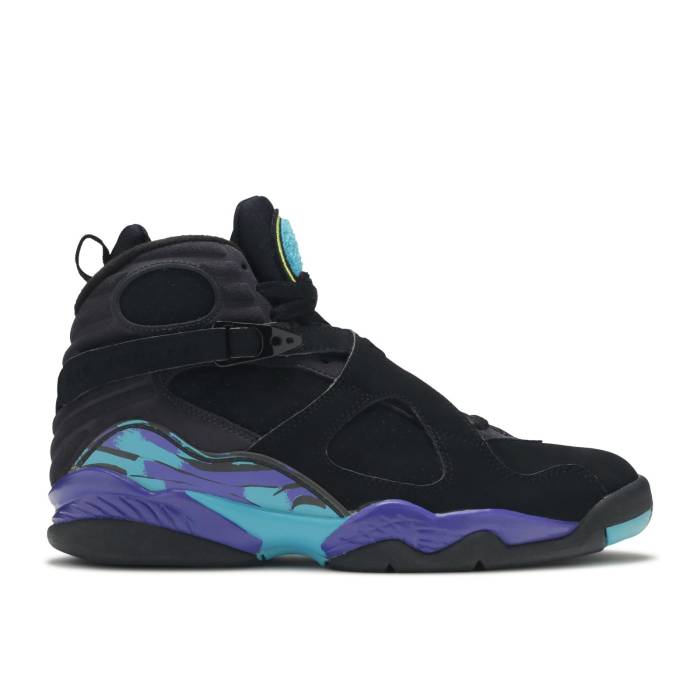 ナイキ エアジョーダン Air Jordan 【 Jordan 8 Retro \u0027Aqua\u0027 2007 Men Black/Bright Concord-Aqua Tone 】 レトロ メンズ 黒いこと 黒いこと
