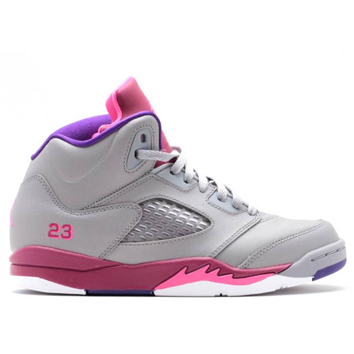 ナイキ エアジョーダン Air Jordan 【 Jordan 5 Retro Ps Youth Cmnt Gry/Pnk Fl-Rspbrry Rd-Elc 】 レトロ ジュニア キッズ|スニケス
