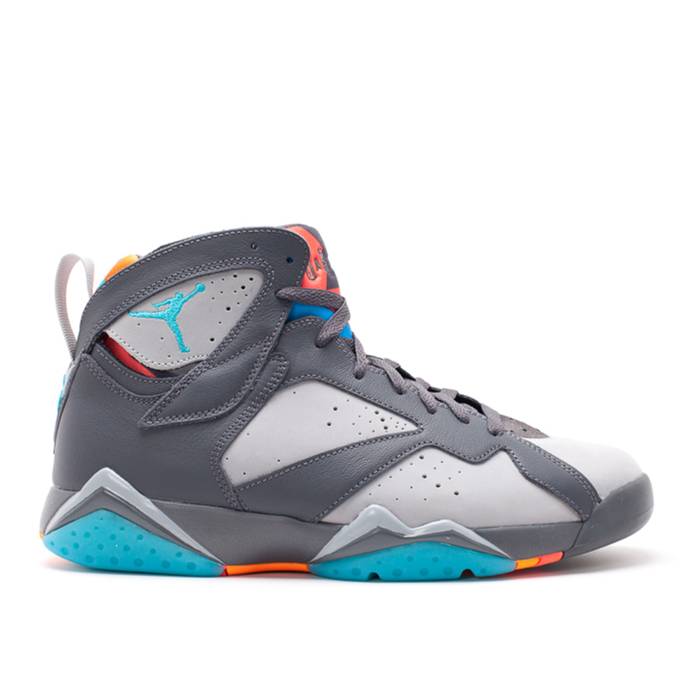ナイキ エアジョーダン Air Jordan 【 Jordan 7 Retro Barcelona Days Men Dark Grey/Wolf Grey-Total Orange-Turquoise Blue 】 レトロ メンズ 灰色 グレー 青色 ブルー