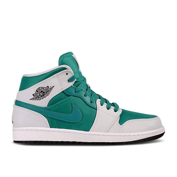 ナイキ エアジョーダン Air Jordan 【 Jordan 1 Mid \u0027Lush Teal\u0027 Men Lush Teal/Black/Pure Platinum 】 ミッド メンズ 黒いこと 黒いこと 純然たる Platinum プラチナム