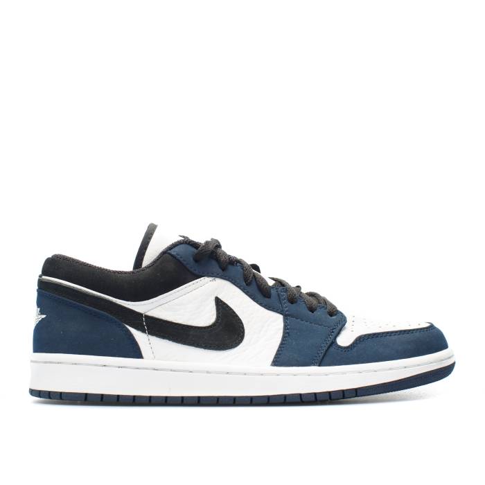 ナイキ エアジョーダン Air Jordan 【 Jordan 1 Low Retro Navy Men White/Black-Midnight Navy 】 レトロ メンズ 白色 ホワイト 紺色 ネイビー