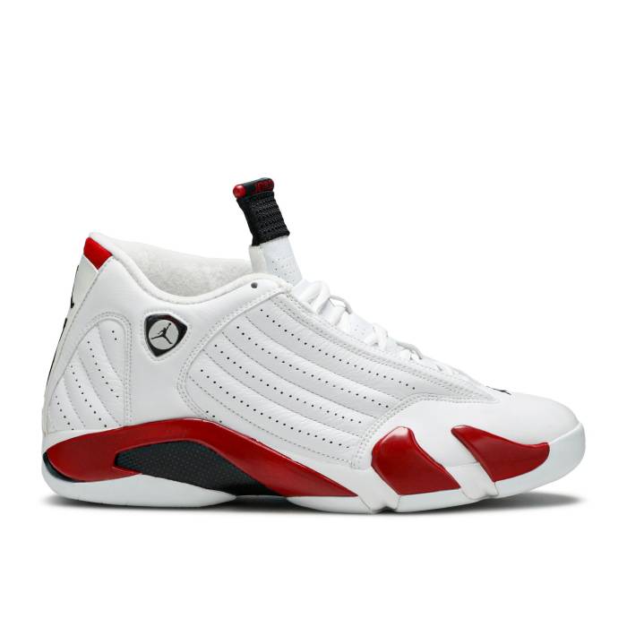 ナイキ　エアジョーダン Air Jordan 【 Jordan 14 Retro 'Candy Cane' 2006 Men White/Black/Varsity Red 】 レトロ 靴 メンズ靴 スニーカー メンズ 白色 ホワイト 黒色 ブラック Red 赤・レッド画像