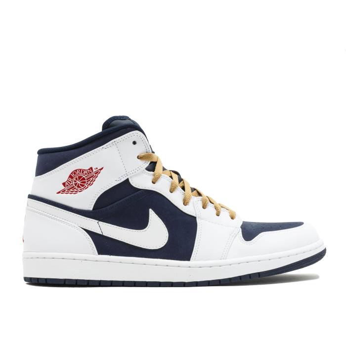 ナイキ エアジョーダン Air Jordan 【 Jordan 1 Phat Olympic Men Obsidian/Gym Red-Wht-Mtllc Gld 】 ファット メンズ