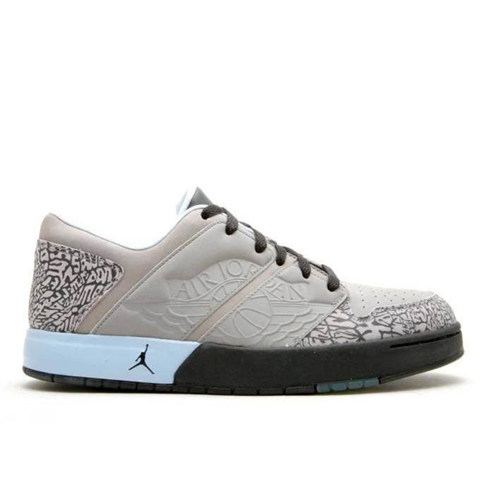 ナイキ エアジョーダン Air Jordan 【 Wmns Jordan 1 Nu Retro Low Light Charcoal Women Light Charcoal/Black-Iceblue 】 レトロ レディース チャコール