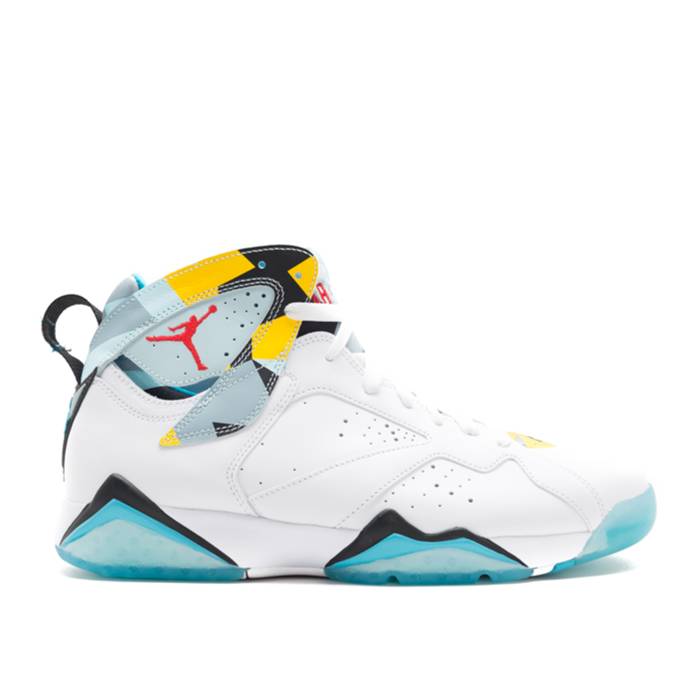 ナイキ　エアジョーダン Air Jordan 【 Jordan 7 Retro 'N7' Men White/Ice Cube Blue-Dark Turquoise-Black 】 レトロ メンズ 白色 ホワイト 58,410円