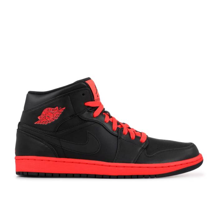 ナイキ エアジョーダン Air Jordan 【 Jordan 1 Retro Mid Black Infrared Men Black/Infrared 23 】 レトロ ミッド メンズ 黒色 ブラック