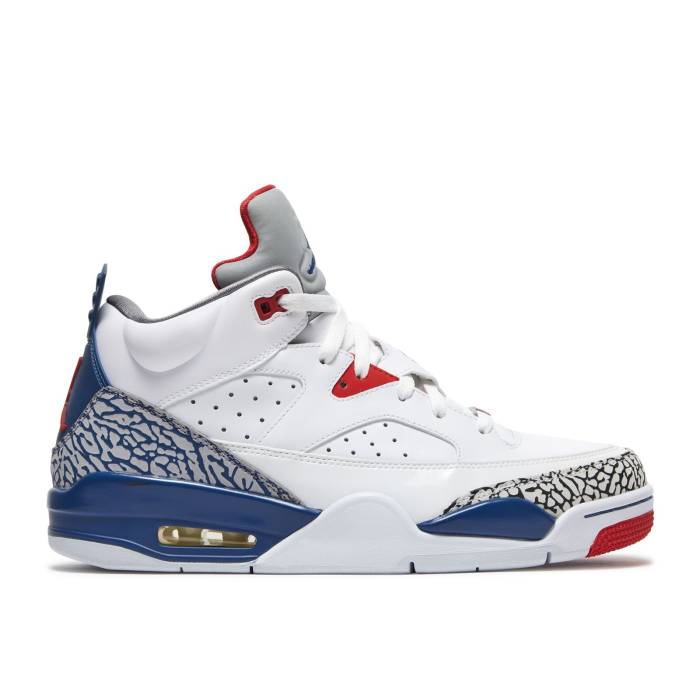 ナイキ　エアジョーダン Air Jordan 【 Jordan Son Of Mars Low 'True Blue' Men White/True Blue-Gym/Cement Grey 】 メンズ 白色 ホワイト 灰色・シメント 灰色 グレー｜スニケス