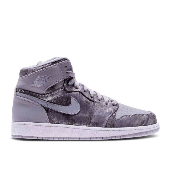 ナイキ　エアジョーダン Air Jordan 【 Jordan 1 Retro High Gs 'All Star' Youth Wolf Grey/Metallic Silver-White 】 レトロ ハイ ジュニア キッズ 灰色 グレー｜スニケス 60,280円