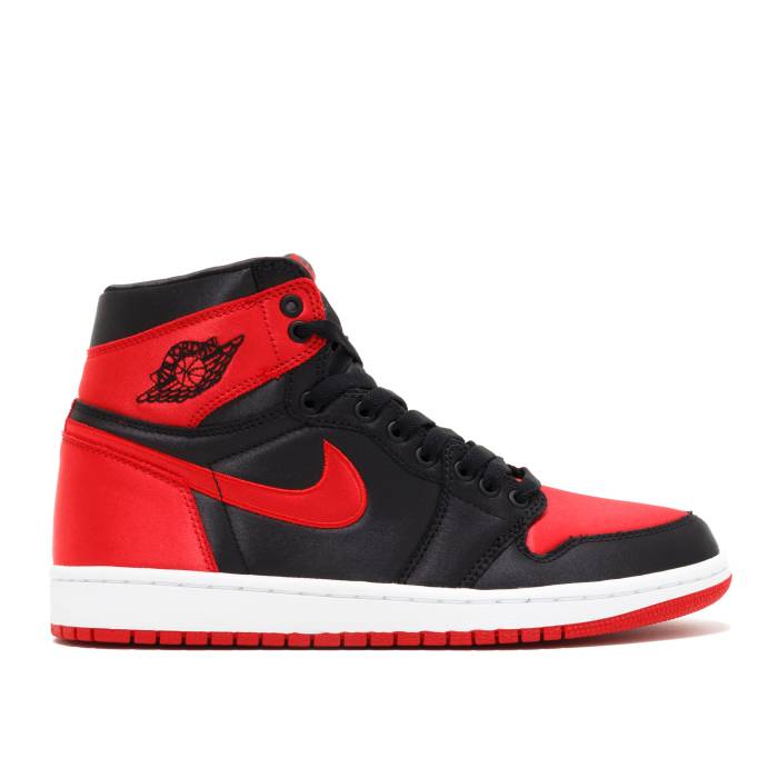 ナイキ エアジョーダン Air Jordan 【 Jordan 1 Retro High Og Se \u0027Satin Banned\u0027 2016 Men Black/University Red/White 】 レトロ 御機嫌 メンズ 黒いこと 黒いこと Red 赤・赤いこと 白いこと 白いこと