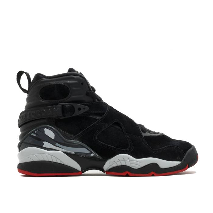 ナイキ エアジョーダン Air Jordan 【 Jordan 8 Retro Gs 'Bred' Youth Black/Gym Red-Black-Wolf Grey 】 レトロ ジュニア キッズ 黒色 ブラック 灰色 グレー|スニケス