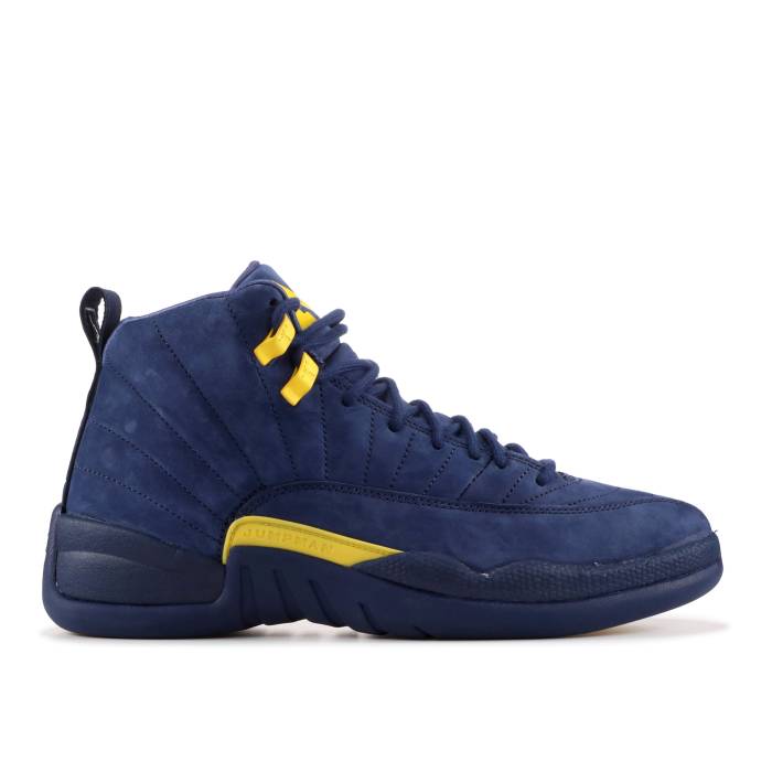 ナイキ エアジョーダン Air Jordan 【 Jordan 12 Retro Michigan Men College Navy/Amarillo 】 レトロ メンズ カレッジ 紺色 ネイビー
