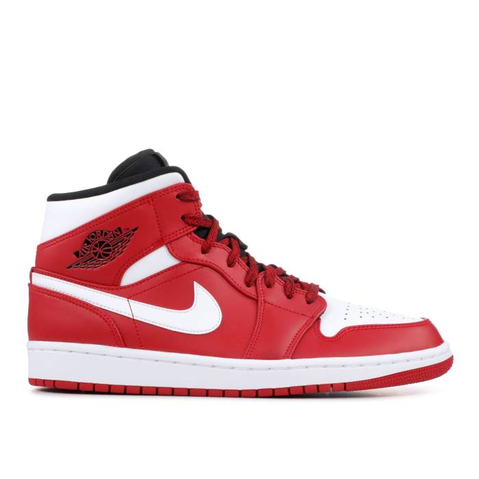 ナイキ エアジョーダン Air Jordan 【 Jordan 1 Mid \u0027Gym Red\u0027 Men Gym Red/White 】 ミッド メンズ Red 赤・赤いこと 白いこと 白いこと