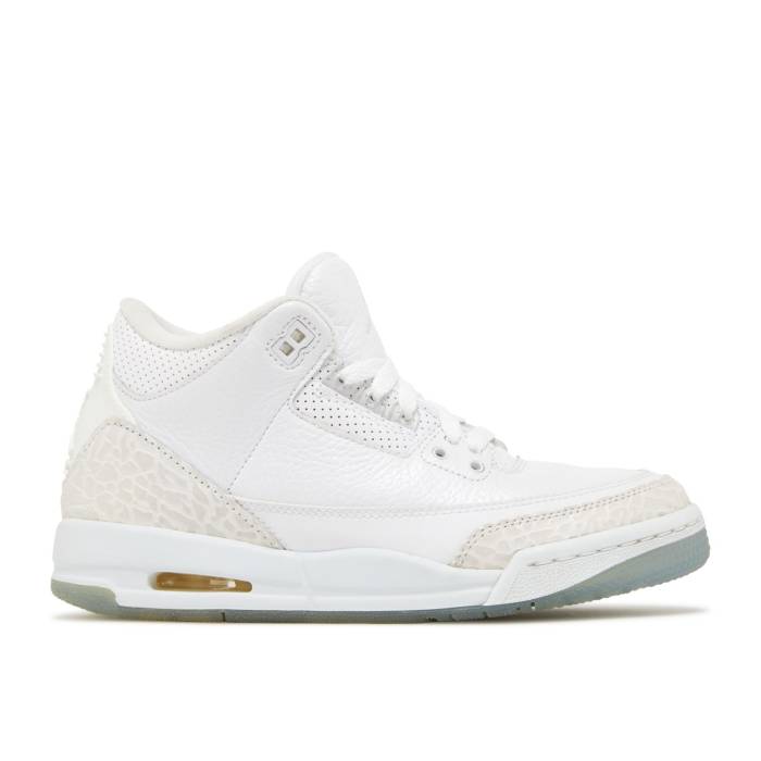 ナイキ　エアジョーダン Air Jordan 【 Jordan 3 Retro Bg 'Triple White' Youth White/White-White 】 レトロ ジュニア キッズ 白色 ホワイト