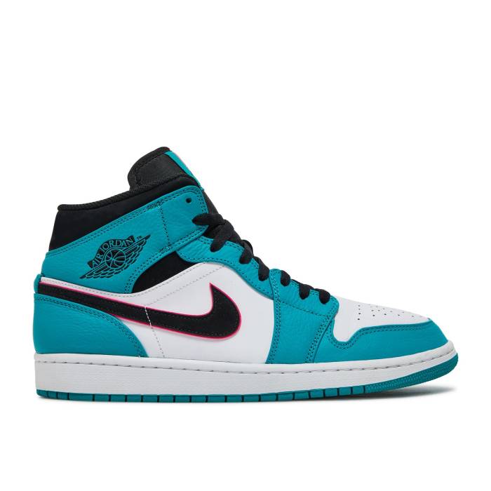 ナイキ エアジョーダン Air Jordan 【 Jordan 1 Mid Se \u0027South Beach\u0027 Men Turbo Green/Black-Hyper Pink-Orange Peel 】 ミッド メンズ ターボ green 緑・緑であること